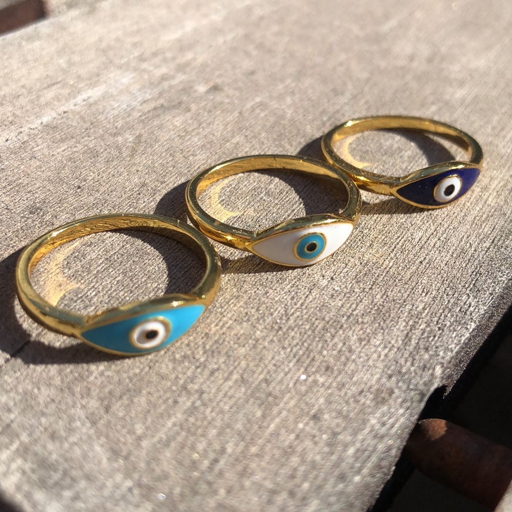 🎉Host Pick🎉Evil Eye Rings - Picture 2 of 5